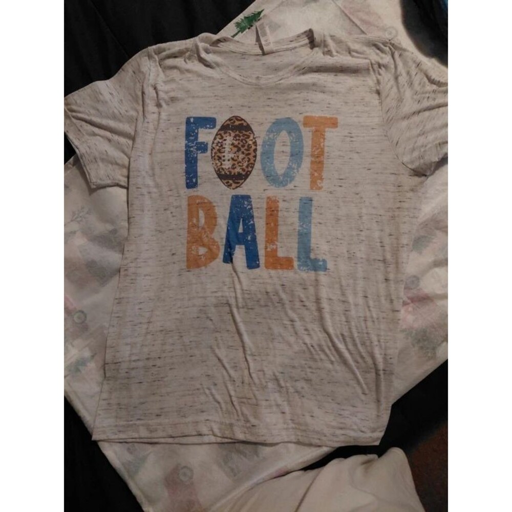 Bella Canvas Football tee-L
